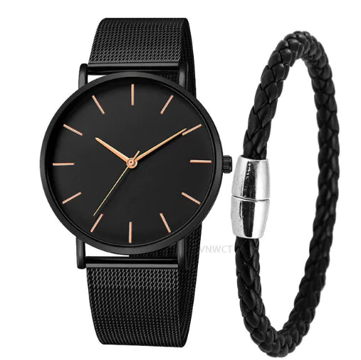 Time & Charm - Horloge en armband set