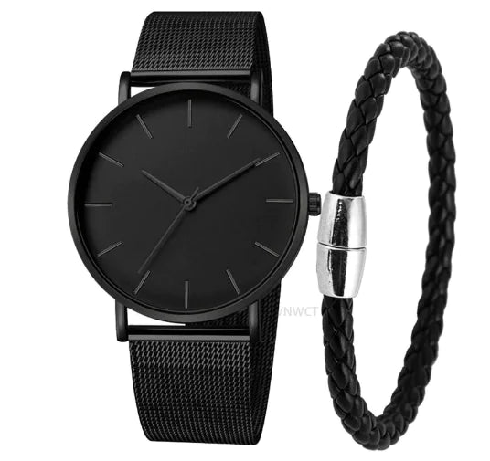 Time & Charm - Horloge en armband set