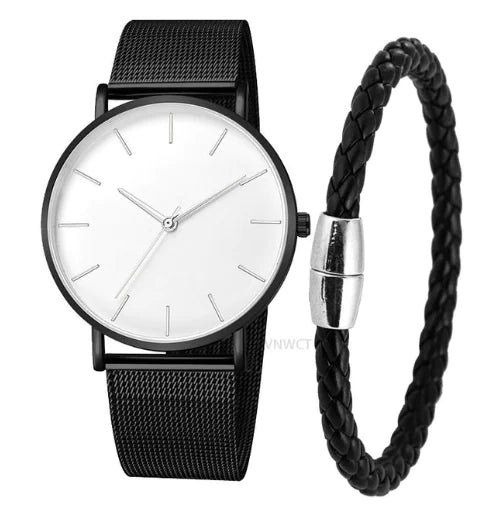 Time & Charm - Horloge en armband set