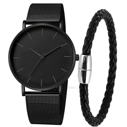 Time & Charm - Horloge en armband set